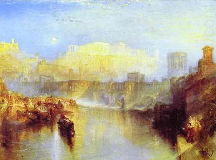 Ancient Rome; Agrippina Landing with the Ashes of Germanicus, J.M.W. Turner